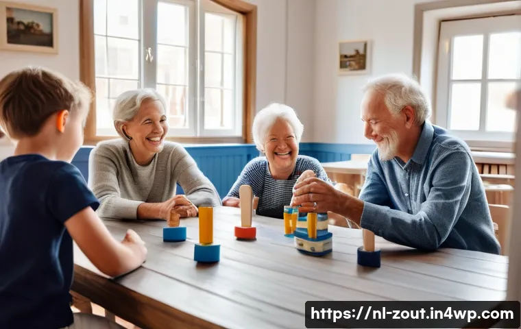 정신적 회복을 위한 커뮤니티의 힘 - **Prompt**: A heartwarming scene depicting diverse individuals of all ages, including adults and tod...